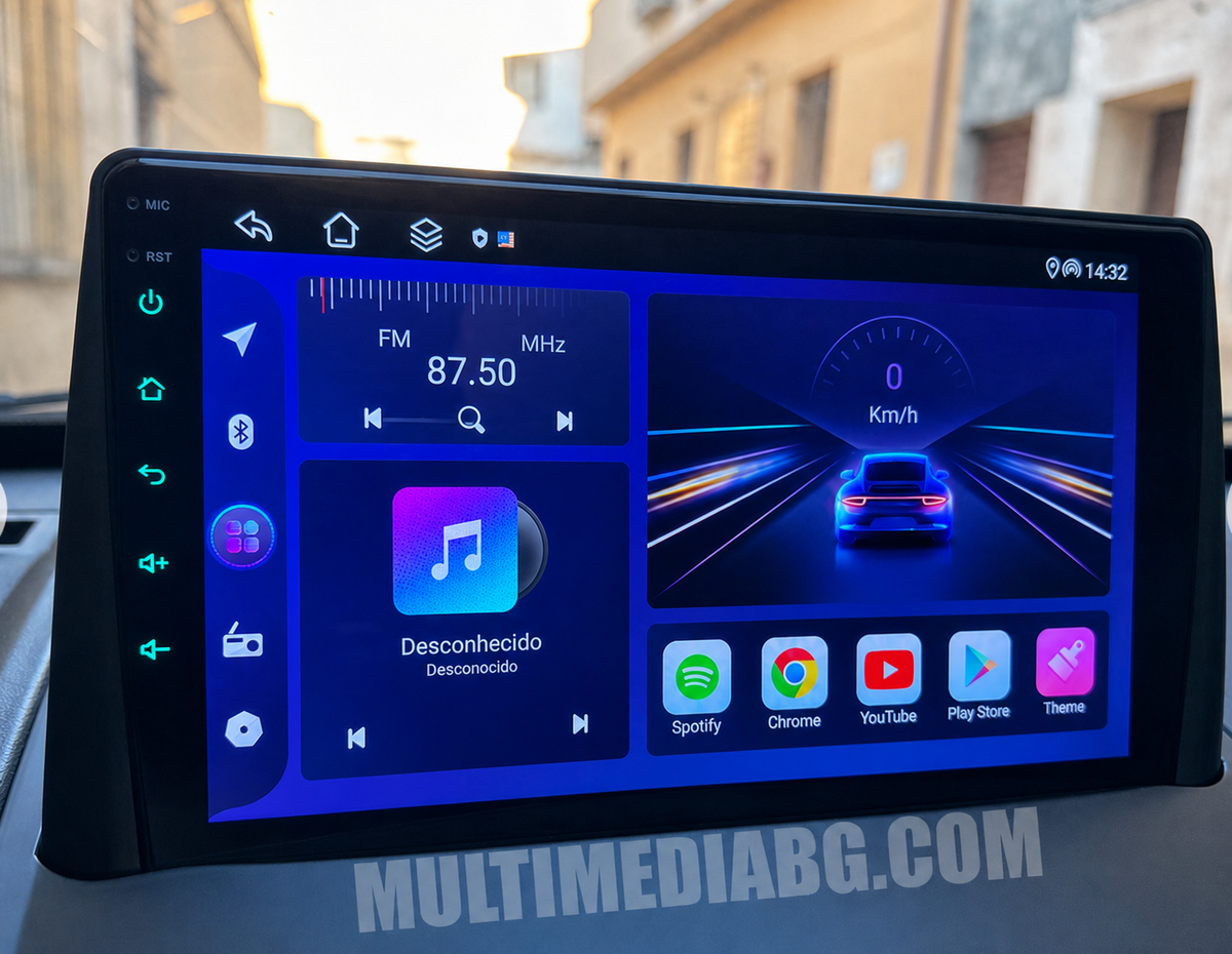 Монтирана Android мултимедия за Renault Megane 2 2002-2009, интегрирана в автомобилното табло