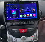 Инсталирана Android мултимедия в Citroen C1 2005-2014, изглед към таблото и екрана