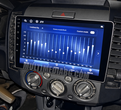 Android навигация, монтирана в таблото на Ford Ranger 2006-2010, изглед към централната конзола