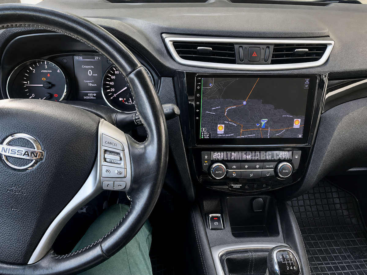 Монтирана Android мултимедия за Nissan Rogue 2013-2017, интегрирана в автомобилното табло