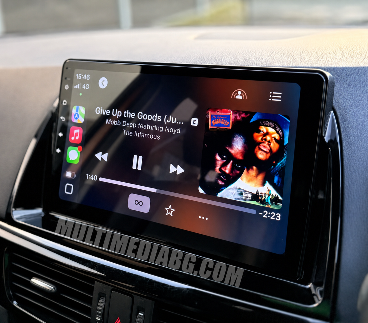 Централното табло на Mazda CX-5 (2012-2015) с инсталирана Android навигация