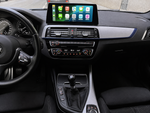 Инсталирана Android мултимедия в BMW 1 F20 F21 2011-2016, изглед към таблото и екрана