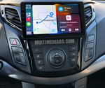 Инсталирана Android мултимедия в Hyundai i-40 2012-2016, изглед към таблото и екрана