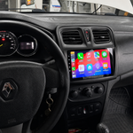 Монтирана Android мултимедия за Dacia Logan – реален изглед в автомобила – изглед 1