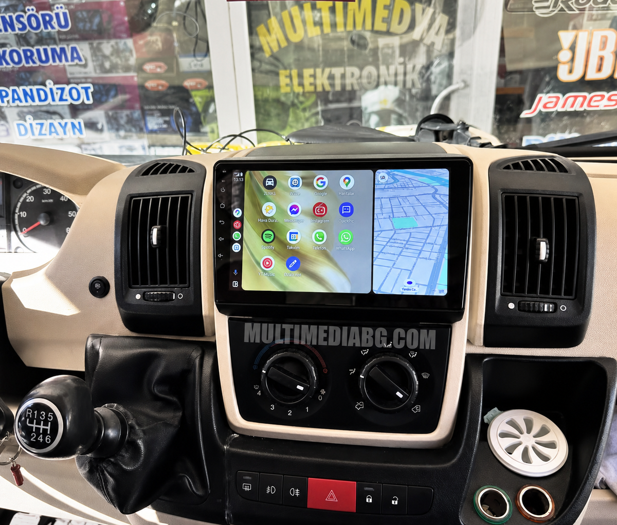 Монтирана Android мултимедия за Peugeot Boxer 2 2006 - 2022, интегрирана в автомобилното табло