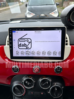 Изглед към монтираната Android мултимедия в Fiat 500 2007-2015