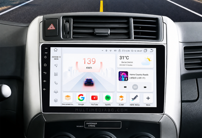 Инсталирана Android мултимедия в Toyota Verso 2009 - 2018, изглед към таблото и екрана