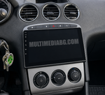 Android навигация, монтирана в таблото на Peugeot 408 2005-2013, изглед към централната конзола