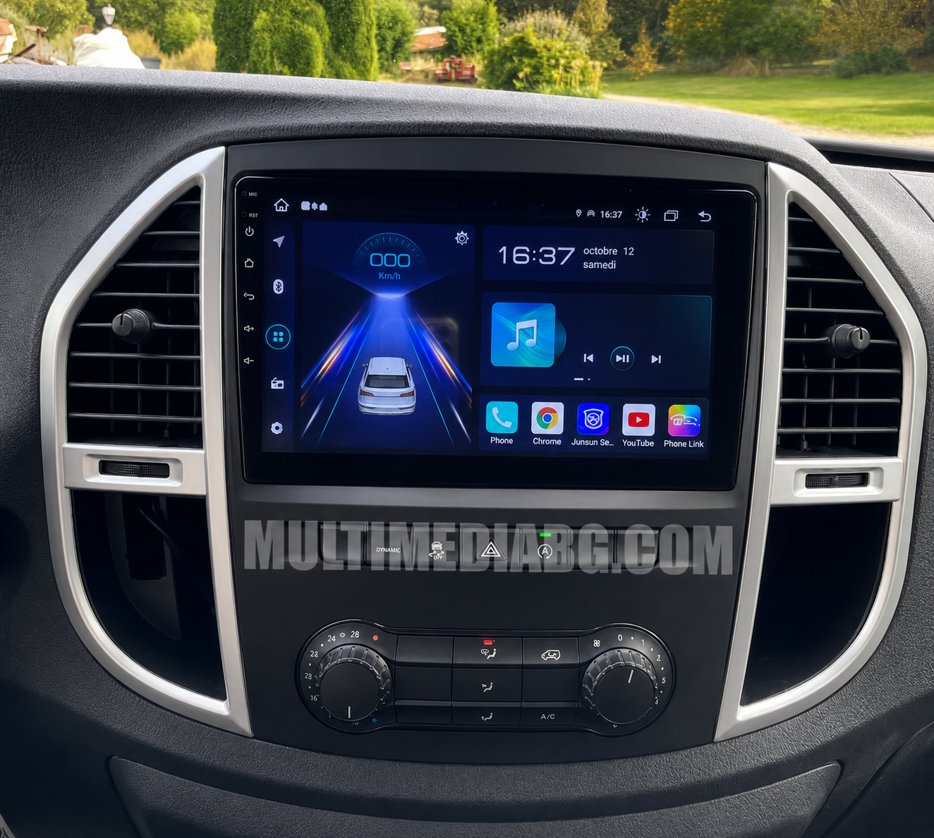 Монтирана Android мултимедия за Mercedes Vito 3 W447 2014-2020, интегрирана в автомобилното табло
