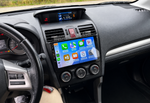 Инсталирана Android мултимедия в Subaru Forester 2012-2018, изглед към таблото и екрана