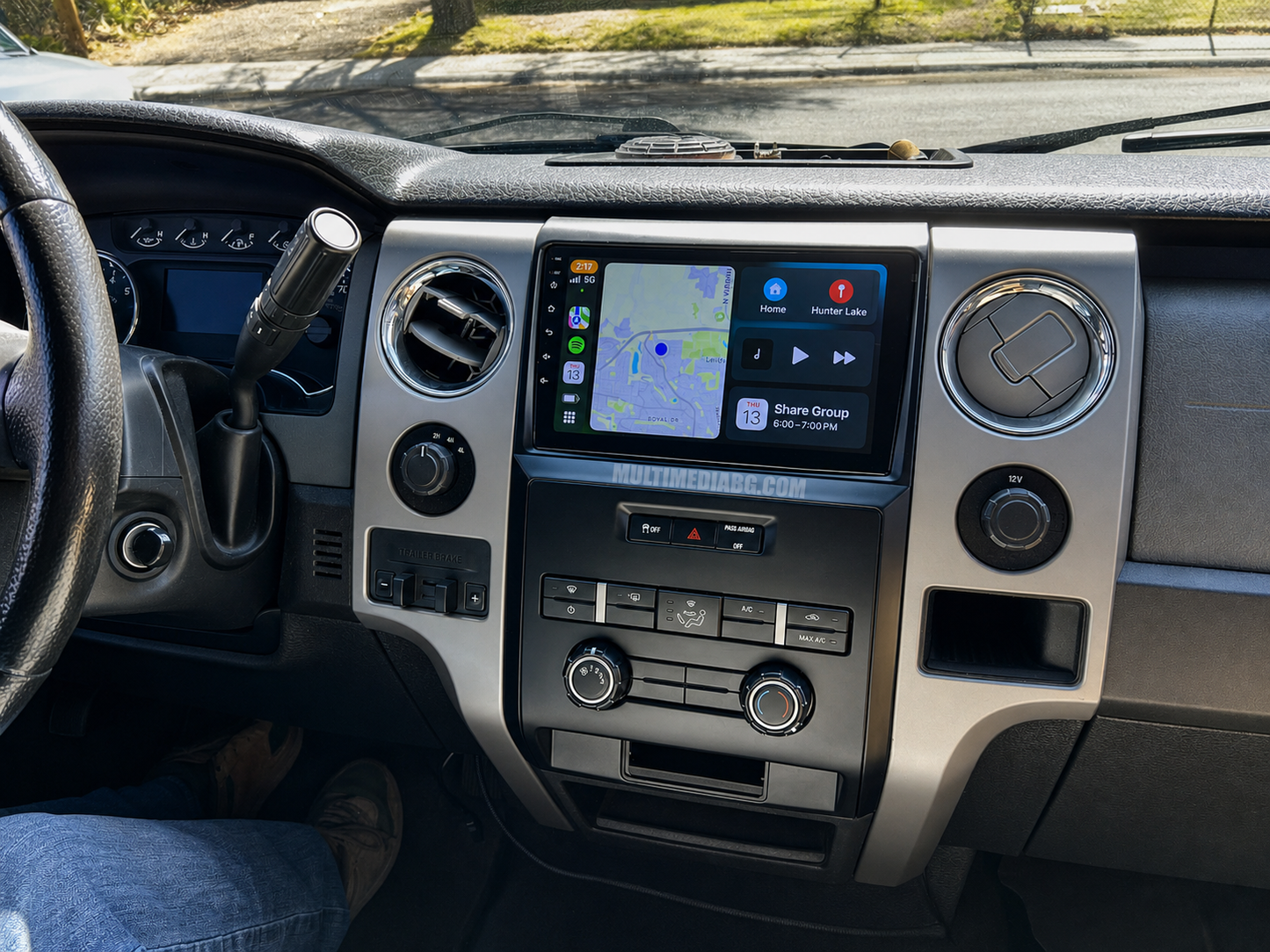 Монтирана Android мултимедия за Ford F150 2008 - 2014, интегрирана в автомобилното табло