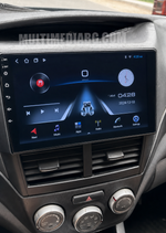 Инсталирана Android мултимедия в Subaru Forester 2007 - 2012, изглед към таблото и екрана