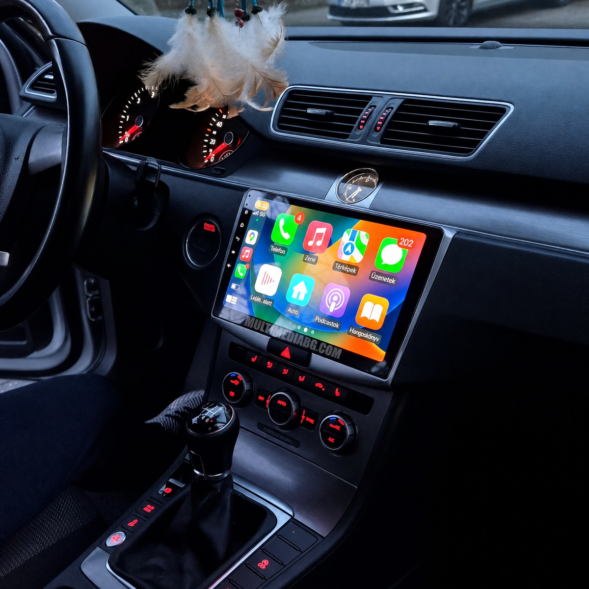 Монтирана Android мултимедия за Volkswagen Passat B6 B7 2010-2015, интегрирана в автомобилното табло
