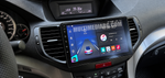 Инсталирана Android мултимедия в Honda Accord 8 2008-2012, изглед към таблото и екрана