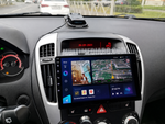 Инсталирана Android мултимедия в Kia Ceed 2006 - 2012, изглед към таблото и екрана