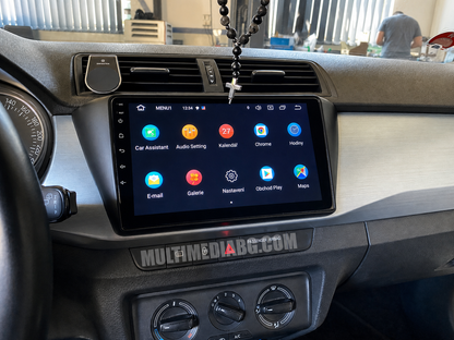 Монтирана Android мултимедия за Skoda Fabia 3 2015 - 2019, интегрирана в автомобилното табло