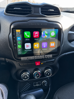 Централното табло на Jeep Renegade 2016 - 2020 с инсталирана Android навигация