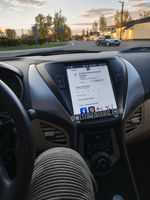 Монтирана Android мултимедия в Hyundai Elantra 2011–2013 с отворен екран за настройки