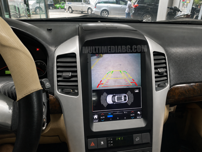 Android навигация, монтирана в таблото на Chevrolet Captiva 2006 - 2012 9.7", изглед към централната конзола