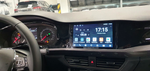 Инсталирана Android мултимедия в Volkswagen Polo 6 2017-2024, изглед към таблото и екрана