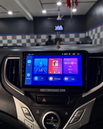 Инсталирана Android мултимедия в Suzuki Baleno 2015-2022, изглед към таблото и екрана
