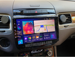 Инсталирана Android мултимедия в Volkswagen Touareg 2011-2018, изглед към таблото и екрана