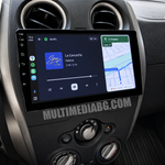 Инсталирана Android мултимедия в Nissan Note 2012-2019, изглед към таблото и екрана