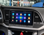 Инсталирана Android мултимедия в Hyundai Elantra 2016-2018, изглед към таблото и екрана
