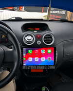 Инсталирана Android мултимедия в Citroen C3 2001-2010, изглед към таблото и екрана