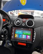 Android навигация, монтирана в таблото на Citroen C3 2001-2010, изглед към централната конзола