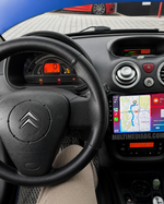 Централното табло на Citroen C3 2001-2010 с инсталирана Android навигация