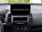 Android навигация, монтирана в таблото на Nissan Note 2005-2012, изглед към централната конзола