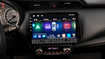 Инсталирана Android мултимедия в Nissan Micra 2016-2020, изглед към таблото и екрана