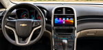 Android навигация, монтирана в таблото на Chevrolet Malibu 2012-2015, изглед към централната конзола