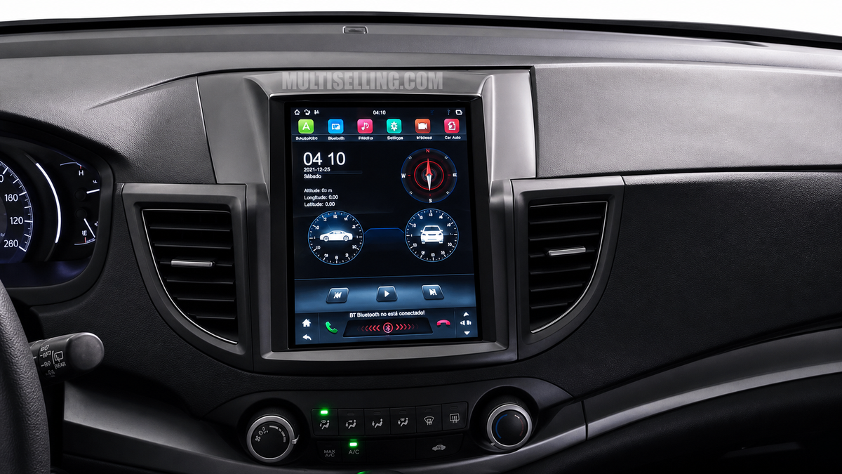 Централното табло на Honda CRV 4 2012 - 2016 9.7" с инсталирана Android навигация