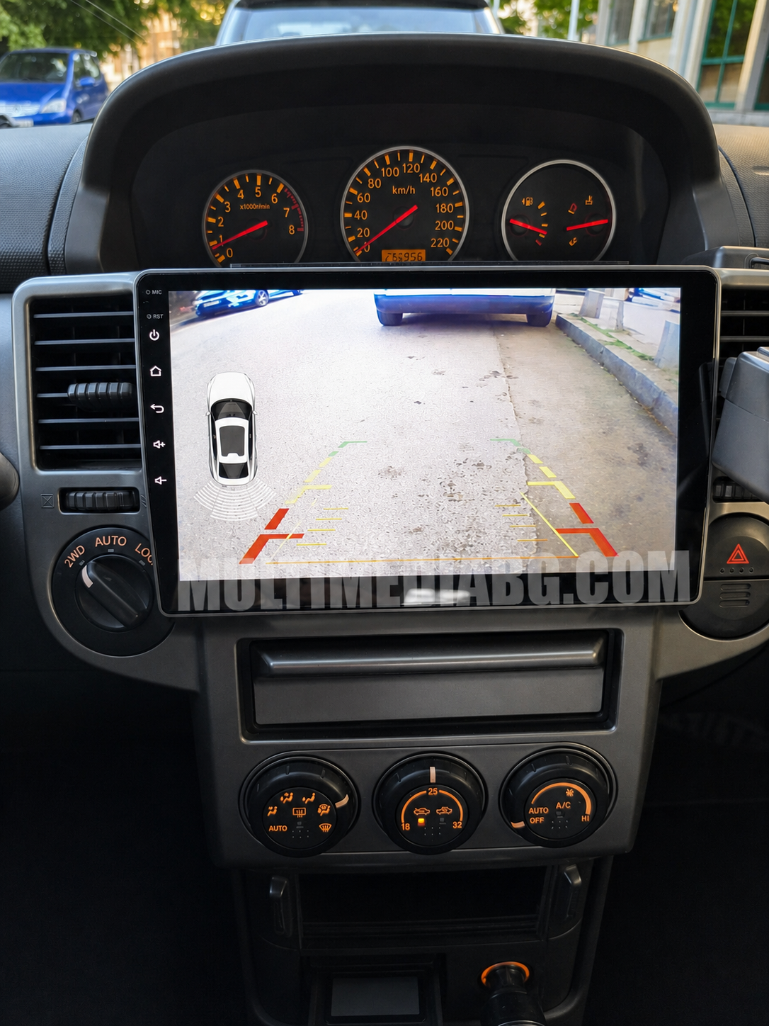 Монтирана Android мултимедия за Nissan X-TRAIL 2003-2007, интегрирана в автомобилното табло
