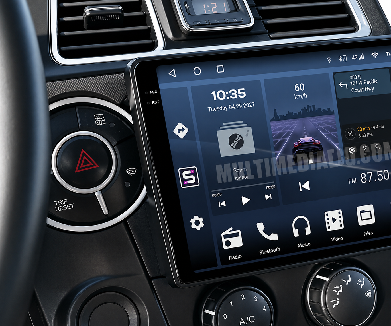 Монтирана Android мултимедия за SsangYong Actyon (2005-2013), интегрирана в автомобилното табло