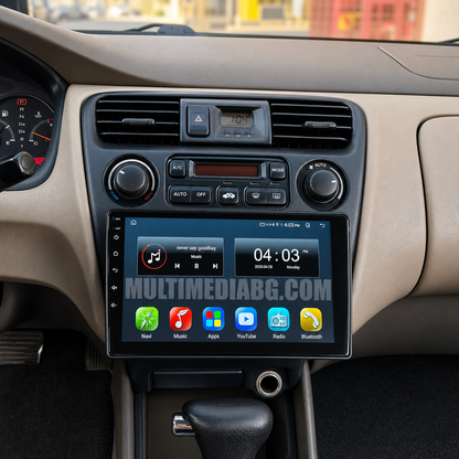 Инсталирана Android мултимедия в Honda Accord 6 1998-2003, изглед към таблото и екрана