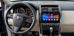 Инсталирана Android мултимедия в Mazda CX-9 2007-2015, изглед към таблото и екрана