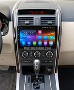 Android навигация, монтирана в таблото на Mazda CX-9 2007-2015, изглед към централната конзола