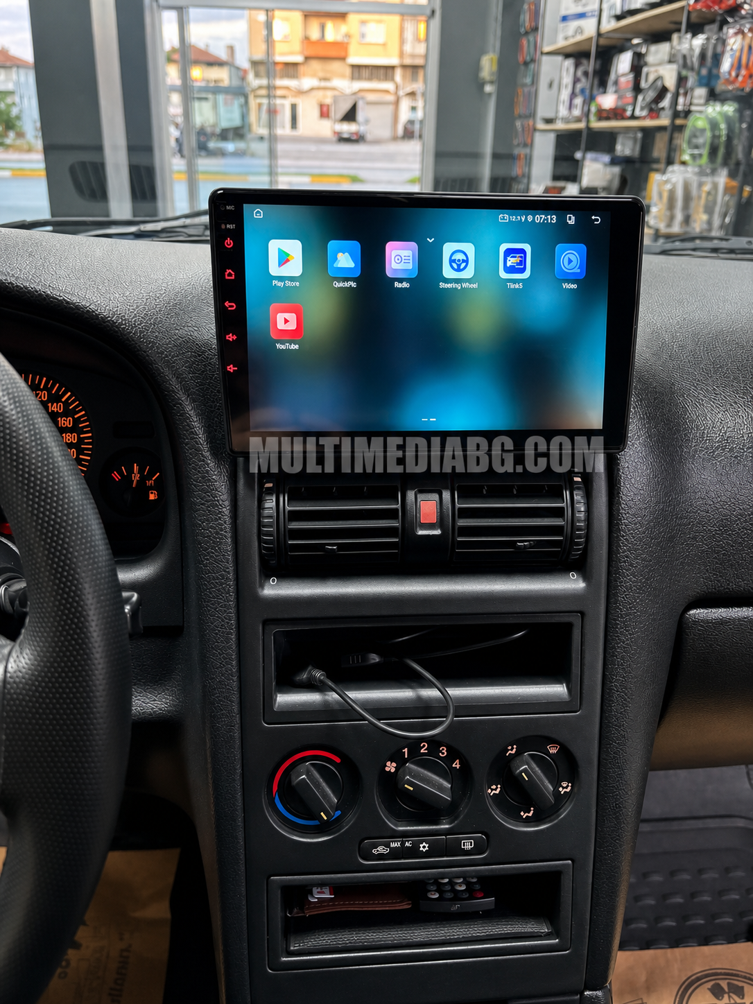 Монтирана Android мултимедия за Opel Astra (G) 1998-2004, интегрирана в автомобилното табло