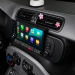 Android навигация, монтирана в таблото на Fiat Panda 2013 - 2020, изглед към централната конзола