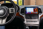 Инсталирана Android мултимедия в Jeep Grand Cherokee 2008-2012, изглед към таблото и екрана