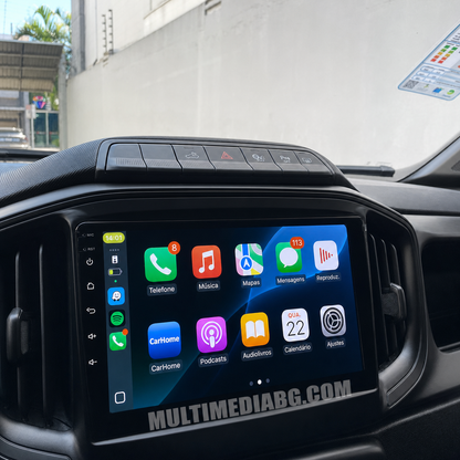 Инсталирана Android мултимедия в Fiat Strada 2020-2024, изглед към таблото и екрана