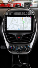 Интегрирана Android система в таблото на Chevrolet Spark 2015–2018, страничен изглед.