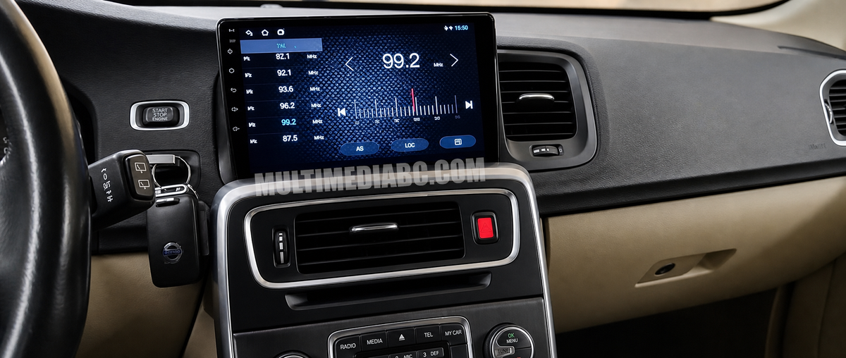 Монтирана Android мултимедия за Volvo S60 2011-2019, интегрирана в автомобилното табло
