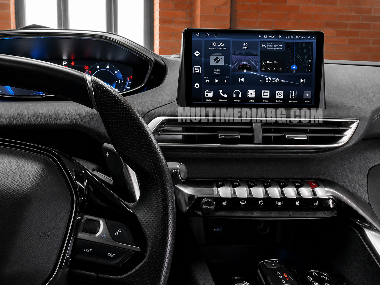 Инсталирана Android мултимедия в Peugeot 3008 2016-2023 с отворен музикален екран