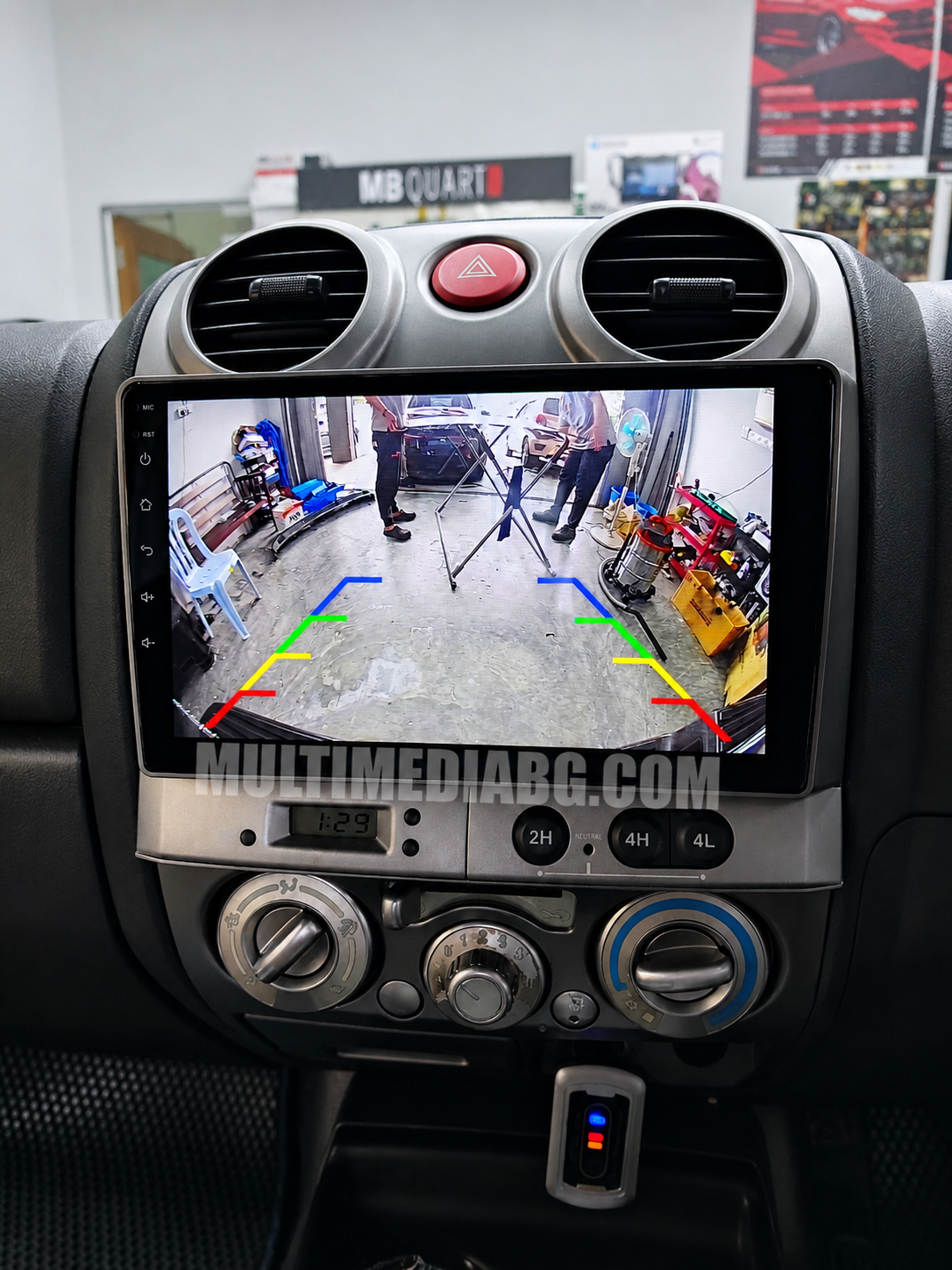 Android мултимедия в Isuzu D-Max 2001–2012 с камера за задно виждане