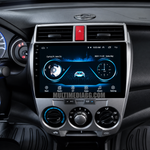 Инсталирана Android мултимедия в Honda City 2008-2013, изглед към таблото и екрана