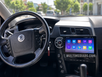 Android навигация, монтирана в таблото на Ssangyong Kyron 2005 -2010, изглед към централната конзола